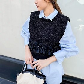 【ノーリーズ/NOLLEY'S】の《手洗い可能》ツイード&リボンベスト 人気、トレンドファッション・服の通販 founy(ファニー) ファッション Fashion レディースファッション WOMEN アウター Coat Outerwear トップス・カットソー Tops/Tshirt ベスト/ジレ Gilets/Vests ツイード Tweed ベスト Vest リボン Ribbon |ID:prp329100004344003