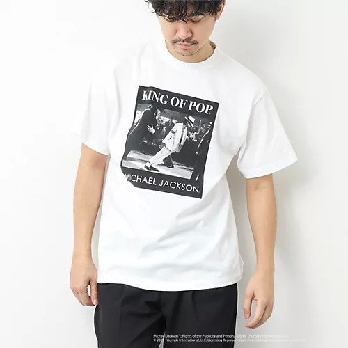 【ノーリーズ グッドマン/NOLLEY'S goodman / MEN】の【GOOD ROCK SPEED】別注 MICHAEL JACKSON T 25SS 人気、トレンドファッション・服の通販 founy(ファニー) 　ファッション　Fashion　メンズファッション　Fashion for Men　インナー　Innerwear　ヴィンテージ　Vintage Style　ショート　Short, Short Length　パフォーマンス　Performance, Active Function　フロント　Front, Front Design　プリント　Print, Printed Pattern　別注　Limited Edition, Custom Order　リラックス　Relax, Relaxed Fit　2025年　2025　2025春夏・S/S　Spring/Summer 2025 SS25　other-2|ID: prp329100004344084 ipo3291000000031718807