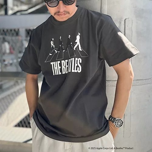 【ノーリーズ グッドマン/NOLLEY'S goodman / MEN】の【GOOD ROCK SPEED】別注 THE BEATLES abbey road T 25SS インテリア・キッズ・メンズ・レディースファッション・服の通販 founy(ファニー) 　ファッション　Fashion　メンズファッション　MEN　インナー　Inner　ヴィンテージ　Vintage　プリント　Print　別注　Special Order　モチーフ　Motif　リラックス　Relax　ワーク　Work　2025年　2025　2025春夏・S/S　Ss,Spring/Summer,2025　ブラック|ID: prp329100004344086 ipo3291000000031718694