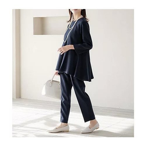 【エルーラ/Elura】のセレモニーダブルクロスフレアプルオーバー 人気、トレンドファッション・服の通販 founy(ファニー) 　ファッション　Fashion　レディースファッション　WOMEN　トップス・カットソー　Tops/Tshirt　プルオーバー　Pullover　セットアップ　Set Up　セレモニー　Ceremony　ダブル　Double　バランス　Balance　パール　Pearl　フレア　Flare　ペプラム　Peplum　ボトム　Bottom　エレガント 上品　Elegant　定番　Standard　ビジネス 仕事 通勤　Business　other-3|ID: prp329100004345162 ipo3291000000031267682