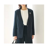 【エルーラ/Elura】のセレモニーダブルクロスジャケット 人気、トレンドファッション・服の通販 founy(ファニー) ファッション Fashion レディースファッション WOMEN アウター Coat Outerwear ジャケット Jackets インナー Inner シンプル Simple スマート Smart スーツ Suit セットアップ Set Up ダブル Double 定番 Standard 人気 Popularity バランス Balance パターン Pattern フリル Frills おすすめ Recommend エレガント 上品 Elegant セレモニー Ceremony ビジネス 仕事 通勤 Business |ID:prp329100004345207