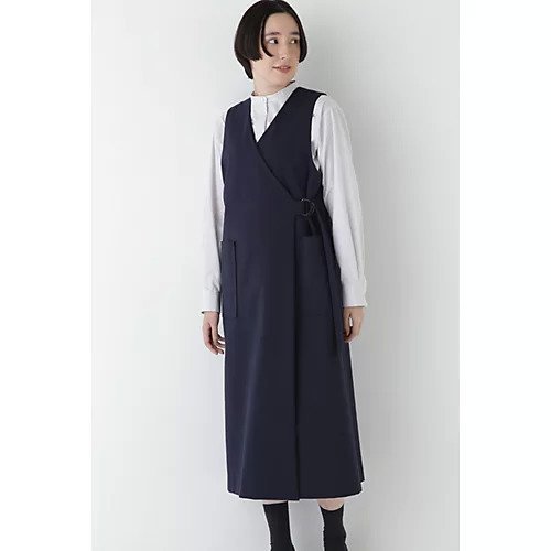 【ヒューマンウーマン/HUMAN WOMAN】のストレッチポンチラップワンピース 人気、トレンドファッション・服の通販 founy(ファニー) 　ファッション　Fashion　レディースファッション　WOMEN　ワンピース　Dress　おすすめ　Recommend　インナー　Inner　オケージョン　Occasion　カシュクール　Cachecoeur　スタンダード　Standard　ストレッチ　Stretch　ビジネス 仕事 通勤　Business　other-3|ID: prp329100004347231 ipo3291000000031267674