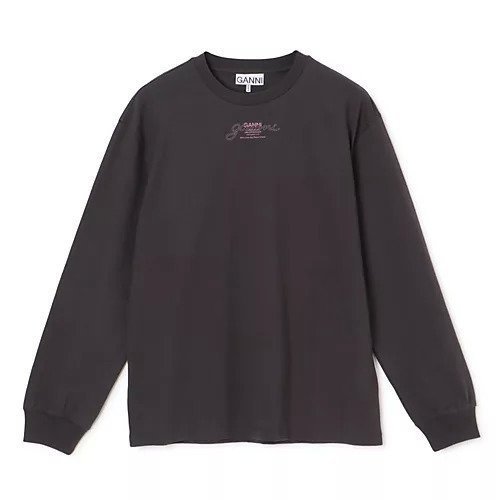 【ガニー/GANNI】のFuture Heavy Jersey Long Sleeve T-shirt インテリア・キッズ・メンズ・レディースファッション・服の通販 founy(ファニー) https://founy.com/ ファッション Fashion レディースファッション Fashion for Women トップス・カットソー Cut & Sew Tops シャツ・ブラウス・オフィスカジュアル Elegant Blouses & Button-Ups ロングTシャツ・Tシャツ Longline T-Shirts & Tees 2025年 2025 2025春夏・S/S Spring/Summer 2025 SS25 プリント Print, Printed Pattern ロング Long, Long-Length 洗える Machine Washable 長袖 Long Sleeve, Full Sleeve |ID: prp329100004348074 ipo3291000000030357681