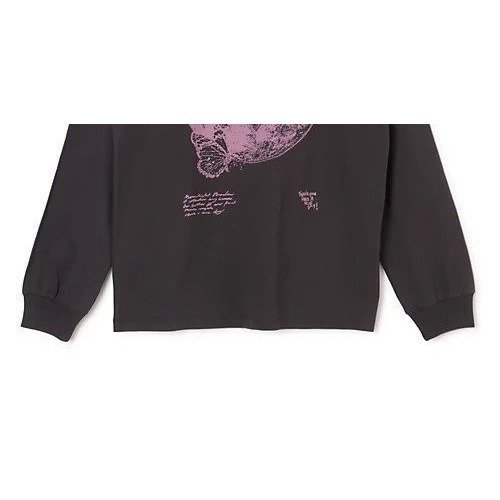 【ガニー/GANNI】のFuture Heavy Jersey Long Sleeve T-shirt 人気、トレンドファッション・服の通販 founy(ファニー) 　ファッション　Fashion　レディースファッション　Fashion for Women　トップス・カットソー　Cut & Sew Tops　シャツ・ブラウス・オフィスカジュアル　Elegant Blouses & Button-Ups　ロングTシャツ・Tシャツ　Longline T-Shirts & Tees　2025年　2025　2025春夏・S/S　Spring/Summer 2025 SS25　プリント　Print, Printed Pattern　ロング　Long, Long-Length　洗える　Machine Washable　長袖　Long Sleeve, Full Sleeve　other-2|ID: prp329100004348074 ipo3291000000031267635
