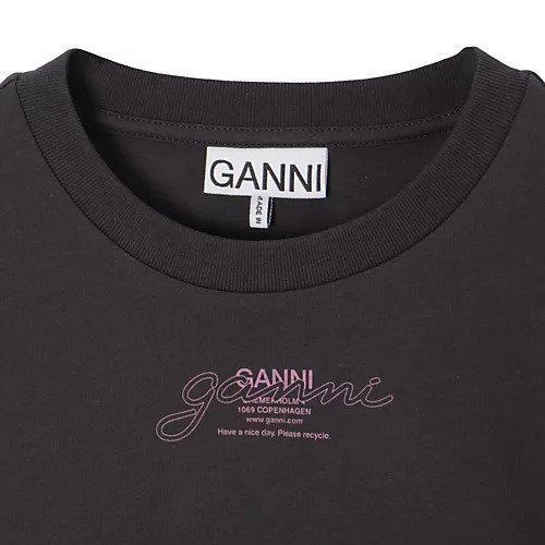 【ガニー/GANNI】のFuture Heavy Jersey Long Sleeve T-shirt 人気、トレンドファッション・服の通販 founy(ファニー) 　ファッション　Fashion　レディースファッション　Fashion for Women　トップス・カットソー　Cut & Sew Tops　シャツ・ブラウス・オフィスカジュアル　Elegant Blouses & Button-Ups　ロングTシャツ・Tシャツ　Longline T-Shirts & Tees　2025年　2025　2025春夏・S/S　Spring/Summer 2025 SS25　プリント　Print, Printed Pattern　ロング　Long, Long-Length　洗える　Machine Washable　長袖　Long Sleeve, Full Sleeve　other-3|ID: prp329100004348074 ipo3291000000031267636