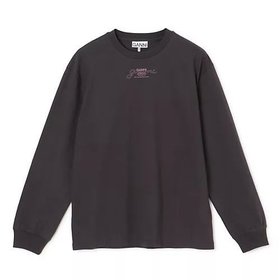 【ガニー/GANNI】 Future Heavy Jersey Long Sleeve T-shirt人気、トレンドファッション・服の通販 founy(ファニー) ファッション Fashion レディースファッション Fashion for Women トップス・カットソー Cut & Sew Tops シャツ・ブラウス・オフィスカジュアル Elegant Blouses & Button-Ups ロングTシャツ・Tシャツ Longline T-Shirts & Tees 2025年 2025 2025春夏・S/S Spring/Summer 2025 SS25 プリント Print, Printed Pattern ロング Long, Long-Length 洗える Machine Washable 長袖 Long Sleeve, Full Sleeve |ID:prp329100004348074