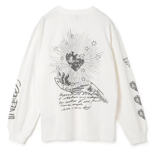 【ガニー/GANNI】のFuture Heavy Jersey Moon Long Sleeve T-shirt 人気、トレンドファッション・服の通販 founy(ファニー) 　ファッション　Fashion　レディースファッション　Fashion for Women　トップス・カットソー　Cut & Sew Tops　シャツ・ブラウス・オフィスカジュアル　Elegant Blouses & Button-Ups　ロングTシャツ・Tシャツ　Longline T-Shirts & Tees　2025年　2025　2025春夏・S/S　Spring/Summer 2025 SS25　イラスト　Illustration　プリント　Print, Printed Pattern　モノトーン　Monotone, Black and White　洗える　Machine Washable　長袖　Long Sleeve, Full Sleeve　other-2|ID: prp329100004348075 ipo3291000000031267637