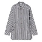【ガニー/GANNI】のStripe Cotton Oversized Tie String Shirt Black|ID: prp329100004348076 ipo3291000000032524588