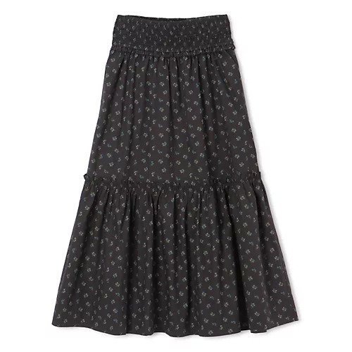 【ガニー/GANNI】のPrinted Cotton Smock Maxi Skirt 人気、トレンドファッション・服の通販 founy(ファニー) 　ファッション　Fashion　レディースファッション　WOMEN　スカート　Skirt　2025年　2025　2025春夏・S/S　Ss,Spring/Summer,2025　ティアード　Tiered　マキシ　Maxi　 other-1|ID: prp329100004348083 ipo3291000000030357725