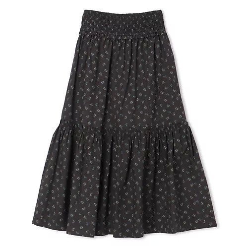 【ガニー/GANNI】のPrinted Cotton Smock Maxi Skirt 人気、トレンドファッション・服の通販 founy(ファニー) 　ファッション　Fashion　レディースファッション　Fashion for Women　スカート　Skirts　2025年　2025　2025春夏・S/S　Spring/Summer 2025 SS25　ティアード　Tiered, Tiered Style　マキシ　Maxi, Full Length　other-2|ID: prp329100004348083 ipo3291000000031267649