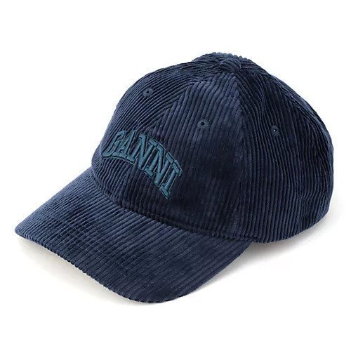 【ガニー/GANNI】のCap Hat Corduroy インテリア・キッズ・メンズ・レディースファッション・服の通販 founy(ファニー) 　ファッション　Fashion　レディースファッション　WOMEN　帽子　Hats　2025年　2025　2025春夏・S/S　Ss,Spring/Summer,2025　キャップ　Cap　クラウン　Crown　コーデュロイ　Corduroy　ロング　Long　Dark Navy|ID: prp329100004348101 ipo3291000000031717464