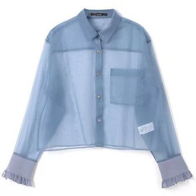 【ミューニック/Munich】のmatte organdy x lace rib cuff shirt 人気、トレンドファッション・服の通販 founy(ファニー) ファッション Fashion レディースファッション WOMEN トップス・カットソー Tops/Tshirt シャツ/ブラウス Shirts/Blouses オーガンジー Organdy カフス Cuffs コンパクト Compact バランス Balance フリル Frills ポケット Pocket レース Race 洗える Washable |ID:prp329100004349219