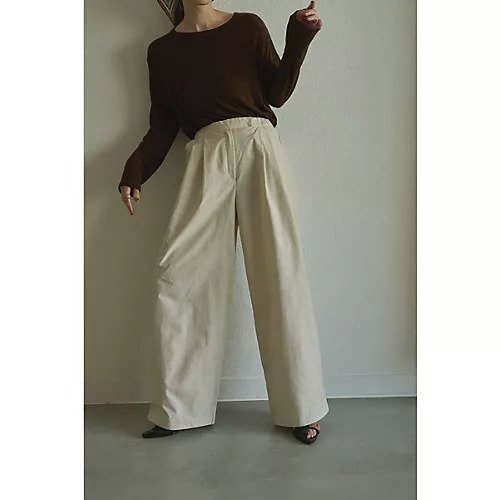 【マージュール/marjour】のLINING TUCK PANTS インテリア・キッズ・メンズ・レディースファッション・服の通販 founy(ファニー) https://founy.com/ ファッション Fashion レディースファッション Fashion for Women パンツ Pants & Trousers インナー Innerwear カットソー Cut and Sewn Top スウェット / スエット Sweatshirt, Sweatwear ストレッチ Stretch, Stretchy Fabric リラックス Relax, Relaxed Fit ワイド Wide, Wide Fit 夏 Summer |ID: prp329100004349228 ipo3291000000030369642