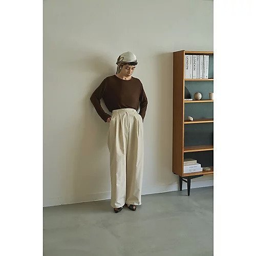 【マージュール/marjour】のLINING TUCK PANTS 人気、トレンドファッション・服の通販 founy(ファニー) 　ファッション　Fashion　レディースファッション　WOMEN　パンツ　Pants　インナー　Inner　カットソー　Cut And Sew　スウェット　Sweat　ストレッチ　Stretch　リラックス　Relax　ワイド　Wide　夏　Summer　other-3|ID: prp329100004349228 ipo3291000000031267599