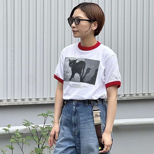 【ジェーンスミス/JANE SMITH】のNICOLA KLOOSTERMAN NINE LIVES RINGER T-SHIRT 人気、トレンドファッション・服の通販 founy(ファニー) 　ファッション　Fashion　レディースファッション　WOMEN　トップス・カットソー　Tops/Tshirt　シャツ/ブラウス　Shirts/Blouses　ロング / Tシャツ　T-Shirts　コラボ　Collaboration　プリント　Print　今季　This Season　洗える　Washable　other-3|ID: prp329100004350454 ipo3291000000031902488