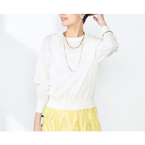 【ノーリーズソフィー/NOLLEY'S sophi】の《手洗い可能》綿混シアー2WAYニット インテリア・キッズ・メンズ・レディースファッション・服の通販 founy(ファニー) 　ファッション　Fashion　レディースファッション　WOMEN　トップス・カットソー　Tops/Tshirt　ニット　Knit Tops　2025年　2025　2025春夏・S/S　Ss,Spring/Summer,2025　コンパクト　Compact　シアー　Sheer　シンプル　Simple　夏　Summer　春　Spring　ホワイト|ID: prp329100004350471 ipo3291000000030381093