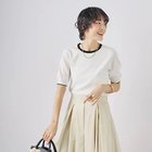 【ノーリーズソフィー/NOLLEY'S sophi】の《アンサンブル対応》《手洗い可能》マルチファンクション総針ショートスリーブプルオーバーニット ホワイト|ID: prp329100004350472 ipo3291000000030381098