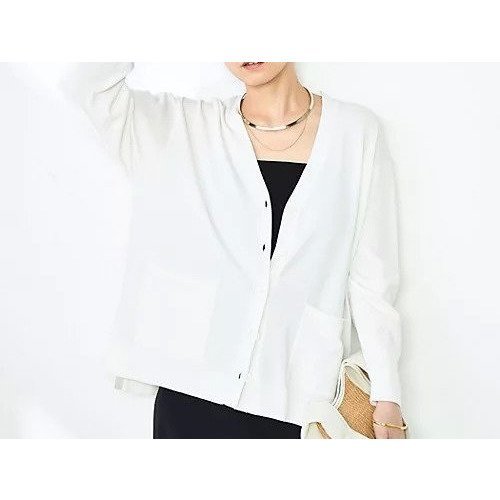 【ノーリーズソフィー/NOLLEY'S sophi】の《手洗い可能》綿アセVネックカーディガン インテリア・キッズ・メンズ・レディースファッション・服の通販 founy(ファニー) 　ファッション　Fashion　レディースファッション　WOMEN　トップス・カットソー　Tops/Tshirt　カーディガン　Cardigans　Vネック　V-Neck　2025年　2025　2025春夏・S/S　Ss,Spring/Summer,2025　カーディガン　Cardigan　キャミソール　Camisole　夏　Summer　ホワイト|ID: prp329100004350473 ipo3291000000030381111