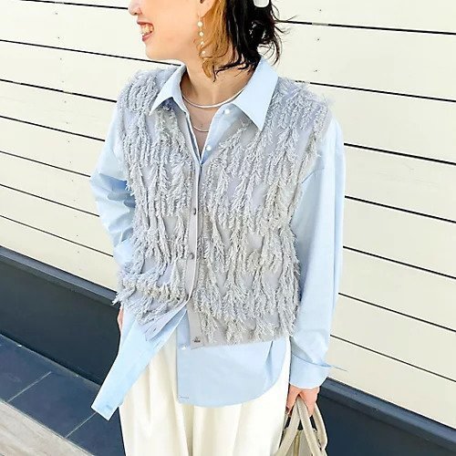 【ノーリーズ/NOLLEY'S】の《アンサンブル対応》《手洗い可能》カットフリンジ2WAYベスト インテリア・キッズ・メンズ・レディースファッション・服の通販 founy(ファニー) 　ファッション　Fashion　レディースファッション　WOMEN　アウター　Coat Outerwear　トップス・カットソー　Tops/Tshirt　アンサンブル　Knit Ensemble　ベスト/ジレ　Gilets/Vests　2025年　2025　2025春夏・S/S　Ss,Spring/Summer,2025　アンサンブル　Ensemble　カーディガン　Cardigan　ベスト　Vest　ボトム　Bottom　ライトグレー|ID: prp329100004350478 ipo3291000000031712729