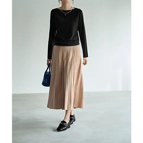 【スタイルデリ/STYLE DELI】のとろみワイドリブボートネックトップス 人気、トレンドファッション・服の通販 founy(ファニー) 　ファッション　Fashion　レディースファッション　Fashion for Women　トップス・カットソー　Cut & Sew Tops　インナー　Innerwear　春　Spring　カットソー　Cut and Sewn Top　カーディガン　Cardigan, Knitwear　サロペット　Overalls, Salopette　シンプル　Simple, Minimal　ジャケット　Jacket, Outerwear　とろみ　Fluid, Flowy Fabric　チェリー　Cherry, Cherry Pattern　デニム　Denim, Jeans Material　定番　Standard, Basic Item　長袖　Long Sleeve, Full Sleeve　フィット　Fit, Slim Fit　ポケット　Pocket, Pocket Detail　ワイドリブ　Wide Rib, Wide Ribbed Knit　夏　Summer　other-3|ID: prp329100004352357 ipo3291000000031266756