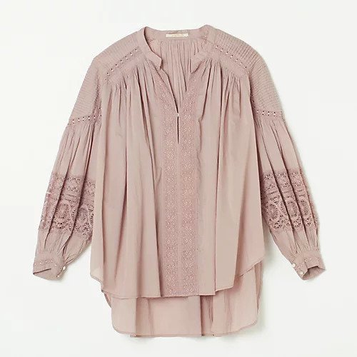 【ヌキテパ/NE QUITTEZ PAS】のCOTTON VOILE LACE & PIN TUCK BLOUSE インテリア・キッズ・メンズ・レディースファッション・服の通販 founy(ファニー) https://founy.com/ ファッション Fashion レディースファッション Fashion for Women スリーブ Sleeve, Long Sleeve / Short Sleeve デニム Denim, Jeans Material フレンチ French, French Style レース Lace, Lace Fabric 夏 Summer 定番 Standard, Basic Item 春 Spring 洗える Machine Washable 長袖 Long Sleeve, Full Sleeve |ID: prp329100004352363 ipo3291000000036313637