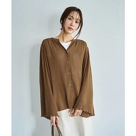 【スタイルデリ/STYLE DELI】のシャーリングシフォン楊柳風ブラウス 人気、トレンドファッション・服の通販 founy(ファニー) ファッション Fashion レディースファッション Fashion for Women トップス・カットソー Cut & Sew Tops シャツ・ブラウス・オフィスカジュアル Elegant Blouses & Button-Ups イエロー Yellow インナー Innerwear ギャザー Gathered, Ruffled シアー Sheer, See-Through シフォン Chiffon, Lightweight Fabric シャーリング Shirring, Ruched スリーブ Sleeve, Long Sleeve / Short Sleeve タンク Tank Top, Sleeveless Top タートル Turtleneck, Turtle Collar ドレープ Drape, Draping Fabric 定番 Standard, Basic Item 人気 Popular, Best Seller バランス Balance, Style Balance フロント Front, Front Design ポケット Pocket, Pocket Detail 夏 Summer ビジネス 仕事 通勤 Business / Work / Commuting |ID:prp329100004352368