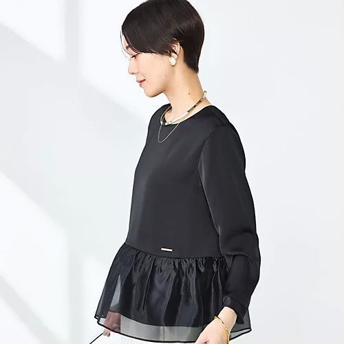 【ノーリーズ/NOLLEY'S】のオトナサテンオーガンギャザーブラウス インテリア・キッズ・メンズ・レディースファッション・服の通販 founy(ファニー) https://founy.com/ ファッション Fashion レディースファッション WOMEN トップス・カットソー Tops/Tshirt シャツ/ブラウス Shirts/Blouses 2025年 2025 2025春夏・S/S Ss,Spring/Summer,2025 おすすめ Recommend オケージョン Occasion オーガンジー Organdy シンプル Simple セレモニー Ceremony タイトスカート Tight Skirt ドッキング Docking プレート Plate エレガント 上品 Elegant |ID: prp329100004352377 ipo3291000000030394622