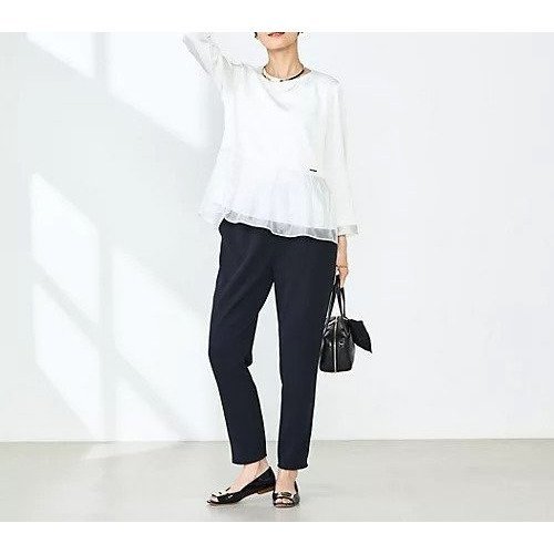 【ノーリーズ/NOLLEY'S】のオトナサテンオーガンギャザーブラウス 人気、トレンドファッション・服の通販 founy(ファニー) 　ファッション　Fashion　レディースファッション　WOMEN　トップス・カットソー　Tops/Tshirt　シャツ/ブラウス　Shirts/Blouses　2025年　2025　2025春夏・S/S　Ss,Spring/Summer,2025　おすすめ　Recommend　オケージョン　Occasion　オーガンジー　Organdy　シンプル　Simple　セレモニー　Ceremony　タイトスカート　Tight Skirt　ドッキング　Docking　プレート　Plate　エレガント 上品　Elegant　other-2|ID: prp329100004352377 ipo3291000000031266788