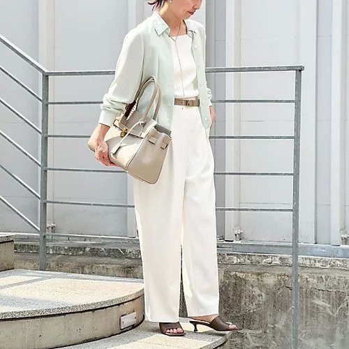 【ノーリーズ/NOLLEY'S】のカフス裾リブシフォンシャツ 人気、トレンドファッション・服の通販 founy(ファニー) 　ファッション　Fashion　レディースファッション　WOMEN　トップス・カットソー　Tops/Tshirt　シャツ/ブラウス　Shirts/Blouses　2025年　2025　2025春夏・S/S　Ss,Spring/Summer,2025　エレガント 上品　Elegant　カフス　Cuffs　シアー　Sheer　ドッキング　Docking　羽織　Haori　other-3|ID: prp329100004352382 ipo3291000000031712539