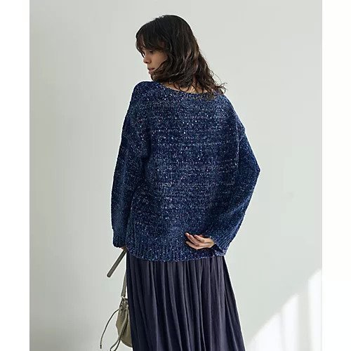 【スタイルデリ/STYLE DELI】のカラーポップコーンVネックニットトップス 人気、トレンドファッション・服の通販 founy(ファニー) 　ファッション　Fashion　レディースファッション　Fashion for Women　トップス・カットソー　Cut & Sew Tops　ニット　Knit Tops & Sweaters　Vネックトップス　V-Neck Tops / V-Cut Neckline Shirts　イエロー　Yellow　インナー　Innerwear　オレンジ　Orange　カラフル　Colorful Design　シアー　Sheer, See-Through　ストレート　Straight, Straight Cut　デコルテ　Décolleté, Neckline　デニム　Denim, Jeans Material　パープル　Purple, Violet　フォルム　Silhouette, Form　ベロア　Velour, Soft Velvet　ポケット　Pocket, Pocket Detail　ランダム　Random, Irregular　夏　Summer　other-3|ID: prp329100004352388 ipo3291000000034320890