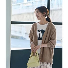 【スタイルデリ/STYLE DELI】のリラックスVネックカーディガン 人気、トレンドファッション・服の通販 founy(ファニー) ファッション Fashion レディースファッション WOMEN トップス・カットソー Tops/Tshirt カーディガン Cardigans Vネック V-Neck イエロー Yellow カーディガン Cardigan 切替 Switching サロペット Overalls サーマル Thermal ジャケット Jacket スリーブ Sleeve 定番 Standard なめらか Smooth フォルム Form フロント Front ポケット Pocket リラックス Relax ワイド Wide ワッフル Waffle 夏 Summer |ID:prp329100004352392