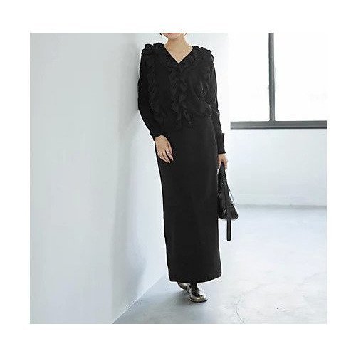 【スタイルデリ/STYLE DELI】の【LUXE】シフォンフリルニットカーディガン 人気、トレンドファッション・服の通販 founy(ファニー) ファッション Fashion レディースファッション Fashion for Women トップス・カットソー Cut & Sew Tops ニット Knit Tops & Sweaters カーディガン・羽織り Layered Style Cardigans インナー Innerwear エアリー Airy Texture 春 Spring 秋 Autumn クール Cool, Chic シンプル Simple, Minimal ジャケット Jacket, Outerwear ストレート Straight, Straight Cut タートルネック Turtleneck, High Neck デコルテ Décolleté, Neckline ハイネック High Neck, Mock Neck フィット Fit, Slim Fit フリル Frill, Ruffle フロント Front, Front Design ベーシック Basic, Essential ポケット Pocket, Pocket Detail モノトーン Monotone, Black and White 冬 Winter / This Winter 夏 Summer ビジネス 仕事 通勤 Business / Work / Commuting other-2|ID: prp329100004352393 ipo3291000000034281505