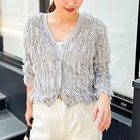 【ノーリーズ/NOLLEY'S】の《手洗い可能》カットフリンジ2WAYカーディガン 人気、トレンドファッション・服の通販 founy(ファニー) ファッション Fashion レディースファッション WOMEN トップス・カットソー Tops/Tshirt カーディガン Cardigans 2025年 2025 2025春夏・S/S Ss,Spring/Summer,2025 おすすめ Recommend カーディガン Cardigan デニム Denim ベスト Vest ボトム Bottom ワイド Wide 夏 Summer thumbnail ライトグレー|ID: prp329100004352397 ipo3291000000031712634