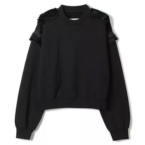 【エムエム6 メゾン マルタン マルジェラ/MM6 Maison Martin Margiela】のSWEATSHIRT インテリア・キッズ・メンズ・レディースファッション・服の通販 founy(ファニー) https://founy.com/ ファッション Fashion レディースファッション WOMEN トップス・カットソー Tops/Tshirt シャツ/ブラウス Shirts/Blouses パーカ Sweats ロング / Tシャツ T-Shirts スウェット Sweat 2024年 2024 2024-2025秋冬・A/W Aw/Autumn/Winter/Fw/Fall/2024-2025 シンプル Simple フリンジ Fringe ワンポイント One Point |ID: prp329100004352399 ipo3291000000030394730