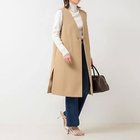 【ノーリーズ/NOLLEY'S】の【WEB限定】ウォッシャブルドライタスランスリットジレ キャメル|ID: prp329100004352402 ipo3291000000034102959