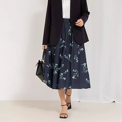【ノーリーズ/NOLLEY'S】のウォッシャブルフラワープリントスカート 人気、トレンドファッション・服の通販 founy(ファニー) 　ファッション　Fashion　レディースファッション　WOMEN　スカート　Skirt　2025年　2025　2025春夏・S/S　Ss,Spring/Summer,2025　おすすめ　Recommend　ジャケット　Jacket　フレア　Flare　エレガント 上品　Elegant　ビジネス 仕事 通勤　Business　 other-1|ID: prp329100004352415 ipo3291000000031712838