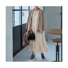 【スタイルデリ/STYLE DELI】の【LUXE】ノーブルサテンギャザーワンピース 人気、トレンドファッション・服の通販 founy(ファニー) ファッション Fashion レディースファッション WOMEN ワンピース Dress インナー Inner 春 Spring ギャザー Gather サテン Satin ジャケット Jacket スニーカー Sneakers スリット Slit スリーブ Sleeve タートル Turtle ドレープ Drape なめらか Smooth 長袖 Long Sleeve ハイネック High Neck フォルム Form フロント Front ポケット Pocket ループ Loop ロング Long A/W・秋冬 Aw・Autumn/Winter・Fw・Fall-Winter ビジネス 仕事 通勤 Business thumbnail ブライトベージュ|ID: prp329100004352428 ipo3291000000030394854