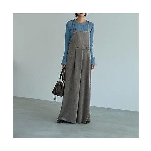 【スタイルデリ/STYLE DELI】のWストラップコーデュロイサロペット 人気、トレンドファッション・服の通販 founy(ファニー) 　ファッション　Fashion　レディースファッション　WOMEN　ワンピース　Dress　サロペット　Salopette　コーデュロイ　Corduroy　サロペット　Overalls　スリット　Slit　フロント　Front　ポケット　Pocket　ラップ　Wrap　ループ　Loop　ワイド　Wide　冬　Winter　夏　Summer　エレガント 上品　Elegant　 other-1|ID: prp329100004352430 ipo3291000000030394859