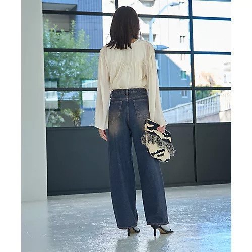 【スタイルデリ/STYLE DELI】のユーズドライクワイドデニム 人気、トレンドファッション・服の通販 founy(ファニー) 　ファッション　Fashion　レディースファッション　WOMEN　ヴィンテージ　Vintage　くるぶし　Ankle　コンパクト　Compact　シンプル　Simple　スタイリッシュ　Stylish　ストレッチ　Stretch　スリット　Slit　デニム　Denim　バランス　Balance　フロント　Front　ブリーチ　Bleach　ポケット　Pocket　ループ　Loop　ワイド　Wide　other-3|ID: prp329100004352484 ipo3291000000031266876