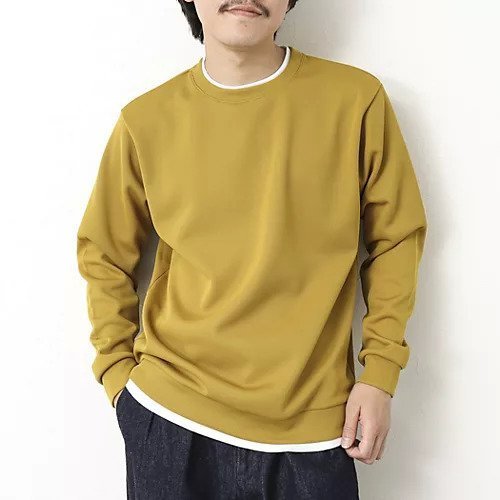 【ノーリーズ グッドマン/NOLLEY'S goodman / MEN】の針ぬきジャージCN 25SS インテリア・キッズ・メンズ・レディースファッション・服の通販 founy(ファニー) 　ファッション　Fashion　メンズファッション　MEN　2025年　2025　2025春夏・S/S　Ss,Spring/Summer,2025　インナー　Inner　カットソー　Cut And Sew　ジャケット　Jacket　ジャージ　Jersey　デニム　Denim　イエロー|ID: prp329100004352532 ipo3291000000031718740