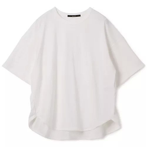 【ミューニック/Munich】のhigh twist jersey round hem T-shirt インテリア・キッズ・メンズ・レディースファッション・服の通販 founy(ファニー) 　ファッション　Fashion　レディースファッション　WOMEN　トップス・カットソー　Tops/Tshirt　シャツ/ブラウス　Shirts/Blouses　ロング / Tシャツ　T-Shirts　ジャージー　Jersey　ラウンド　Round　洗える　Washable　ホワイト|ID: prp329100004355510 ipo3291000000030426907