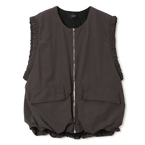 【ミューニック/Munich】のnylon weather x octa mesh gilet 人気、トレンドファッション・服の通販 founy(ファニー) 　ファッション　Fashion　レディースファッション　WOMEN　アウター　Coat Outerwear　トップス・カットソー　Tops/Tshirt　ベスト/ジレ　Gilets/Vests　ギャザー　Gather　フェミニン　Feminine　ベスト　Vest　ロング　Long　吸水　Water Absorption　洗える　Washable　 other-1|ID: prp329100004355516 ipo3291000000030426942