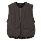 【ミューニック/Munich】のnylon weather x octa mesh gilet 人気、トレンドファッション・服の通販 founy(ファニー) ファッション Fashion レディースファッション WOMEN アウター Coat Outerwear トップス・カットソー Tops/Tshirt ベスト/ジレ Gilets/Vests ギャザー Gather フェミニン Feminine ベスト Vest ロング Long 吸水 Water Absorption 洗える Washable thumbnail ダークグレー|ID: prp329100004355516 ipo3291000000030426944