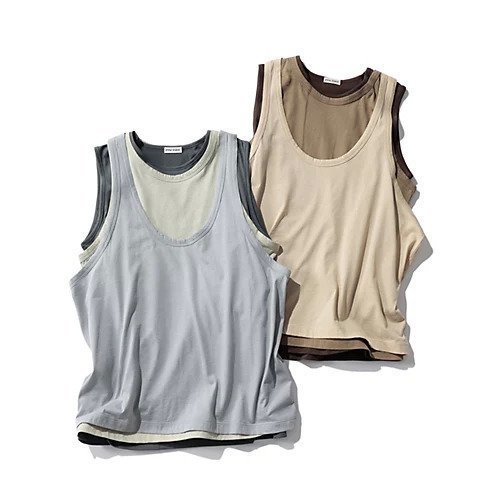 【アンスクリア/INSCRIRE】のLight Jersey Layered T/T 人気、トレンドファッション・服の通販 founy(ファニー) 　ファッション　Fashion　レディースファッション　Fashion for Women　タンク　Tank Top, Sleeveless Top　洗える　Machine Washable　other-3|ID: prp329100004357234 ipo3291000000031632959