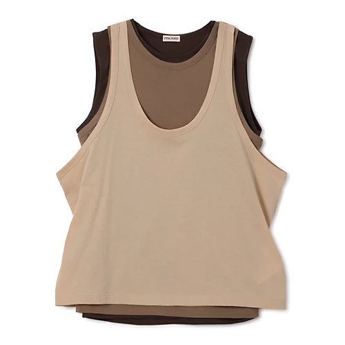 【アンスクリア/INSCRIRE】のLight Jersey Layered T/T インテリア・キッズ・メンズ・レディースファッション・服の通販 founy(ファニー) https://founy.com/ ファッション Fashion レディースファッション Fashion for Women タンク Tank Top, Sleeveless Top 洗える Machine Washable |ID: prp329100004357234 ipo3291000000035593605
