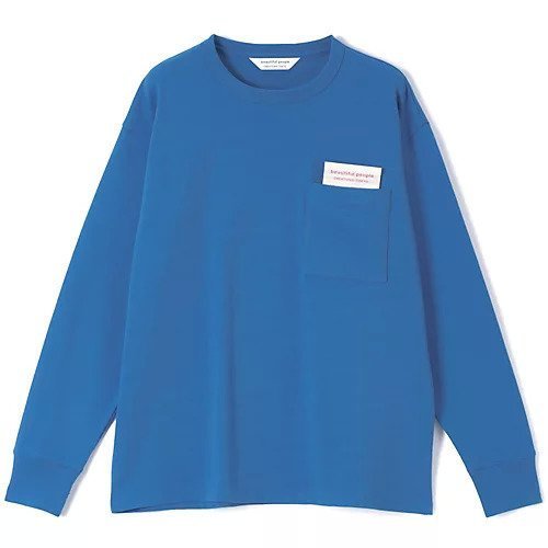 【ビューティフル ピープル/beautiful people】のsuvin compact jersey big QOL tag long T インテリア・キッズ・メンズ・レディースファッション・服の通販 founy(ファニー) 　ファッション　Fashion　レディースファッション　WOMEN　2025年　2025　2025春夏・S/S　Ss,Spring/Summer,2025　ショルダー　Shoulder　ジャージー　Jersey　ドロップ　Drop　ポケット　Pocket　ロング　Long　洗える　Washable　blue|ID: prp329100004357236 ipo3291000000030450288