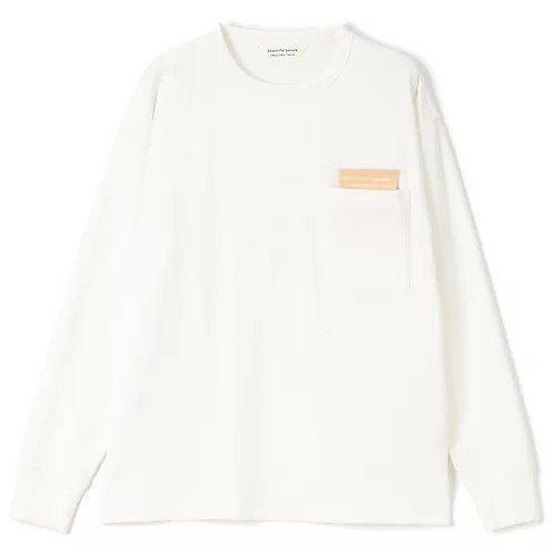 【ビューティフル ピープル/beautiful people】のsuvin compact jersey big QOL tag long T インテリア・キッズ・メンズ・レディースファッション・服の通販 founy(ファニー) 　ファッション　Fashion　レディースファッション　Ladies' Fashion Online　2025年　2025　2025春夏・S/S　Ss,Spring/Summer,2025　ショルダー　Shoulder　ジャージー　Jersey　ドロップ　Drop　ポケット　Pocket　ロング　Long　洗える　Washable　off white|ID: prp329100004357236 ipo3291000000032524351