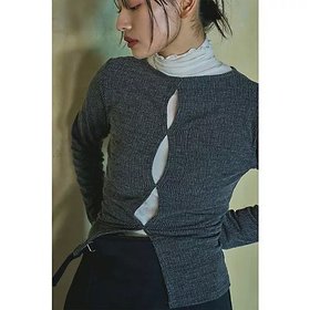 【マージュール/marjour】のSTRETCH OPEN TOPS 人気、トレンドファッション・服の通販 founy(ファニー) ファッション Fashion レディースファッション Fashion for Women トップス・カットソー Cut & Sew Tops インナー Innerwear オーバル Oval Design ストレッチ Stretch, Stretchy Fabric フィット Fit, Slim Fit フロント Front, Front Design ミックス Mix, Mixed Style エレガント 上品 Elegant |ID:prp329100004357237