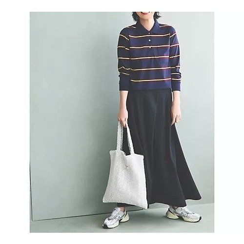 【アンスクリア/INSCRIRE】のBorder Short Polo Shirt 人気、トレンドファッション・服の通販 founy(ファニー) 　ファッション　Fashion　レディースファッション　Ladies' Fashion Online　トップス・カットソー　Tops/Tshirt　シャツ/ブラウス　Shirts/Blouses　ポロシャツ　Polo Shirts　ボーダー　Border　ポロシャツ　Polo Shirt　ロング　Long　洗える　Washable　長袖　Long Sleeve　other-2|ID: prp329100004357238 ipo3291000000032616979