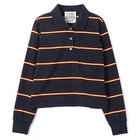 【アンスクリア/INSCRIRE】のBorder Short Polo Shirt 人気、トレンドファッション・服の通販 founy(ファニー) ファッション Fashion レディースファッション Fashion for Women トップス・カットソー Cut & Sew Tops シャツ・ブラウス・オフィスカジュアル Elegant Blouses & Button-Ups ポロシャツ・きれいめカジュアル Smart-Casual Polo Tops ボーダー Border, Stripe ポロシャツ Polo Shirt, Collared Tee ロング Long, Long-Length 洗える Machine Washable 長袖 Long Sleeve, Full Sleeve thumbnail NAVY|ID: prp329100004357238 ipo3291000000034616686